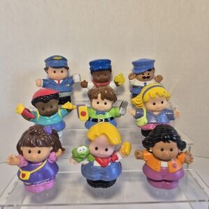 Fisher Price Little People Modern Chunky Figures Lot Of 9